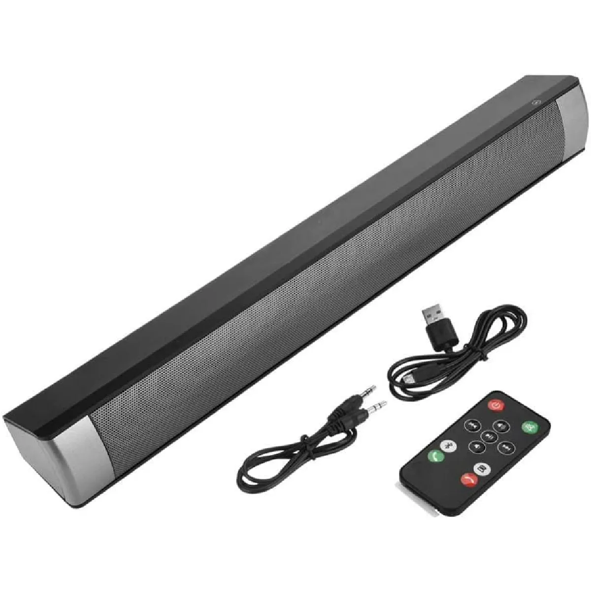 Vendos85 Barre de Son Bluetooth 10W Gris Noir