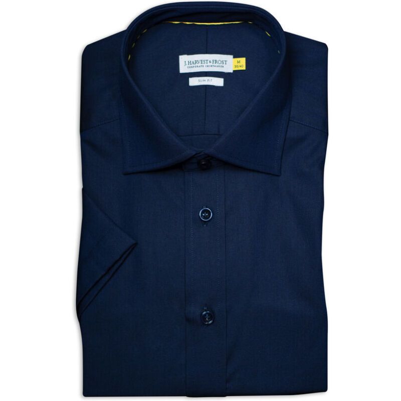 J.Harvest & Frost YB50 Twill S/SChemise Slim Fit Hommes