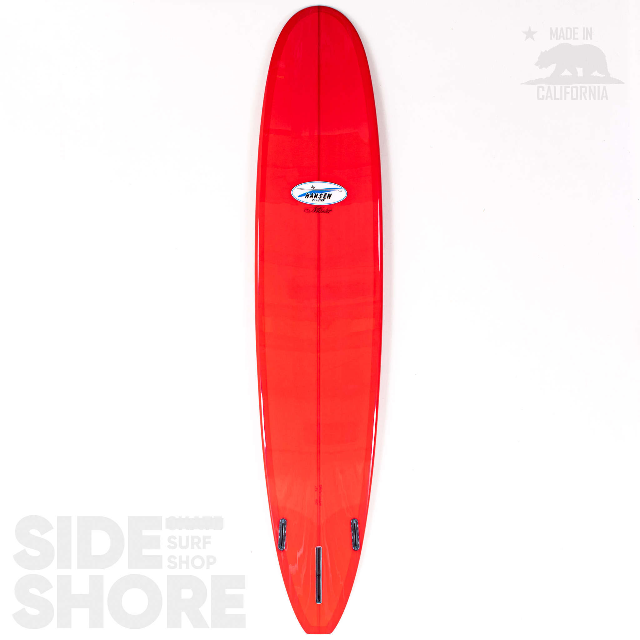 Hansen Surfboards Master - Tint Red   Polish - 9'6 x 22 5/8
