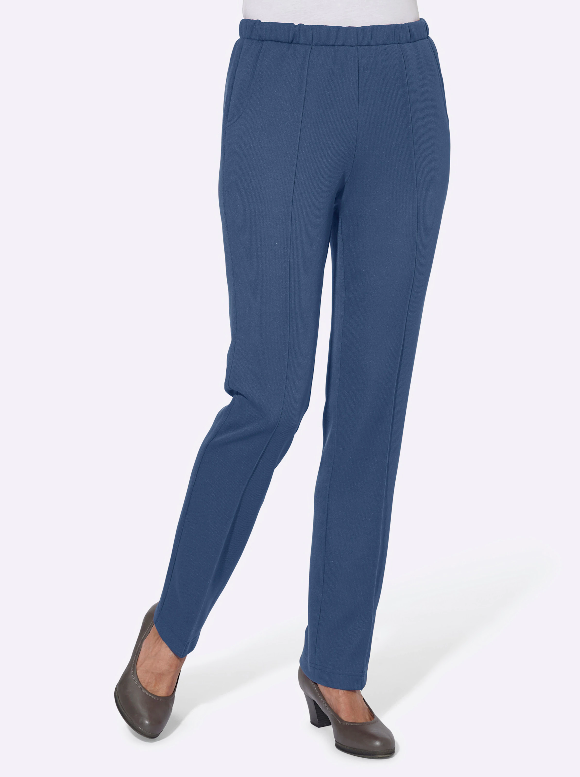 Jerseyhose in jeansblau