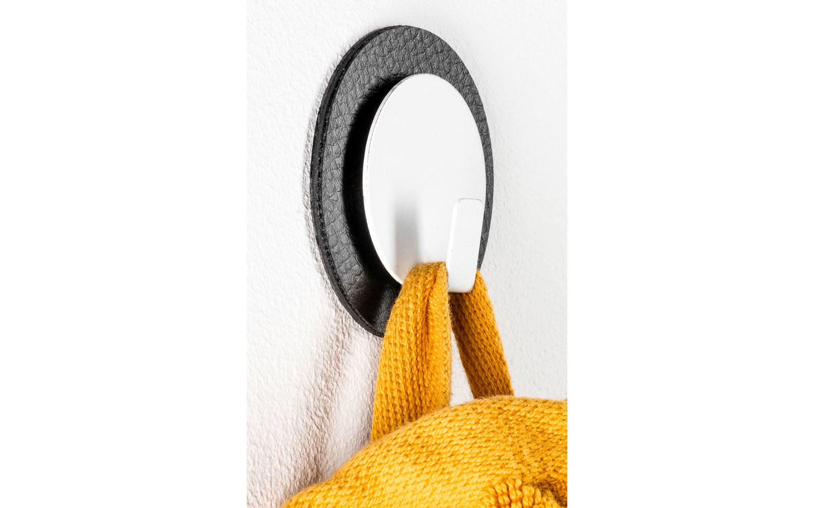 silwy® Clever Magnethaken inkl. Metall-Nano-Gel-Pad 2 tlg. (5 cm) Schwarz
