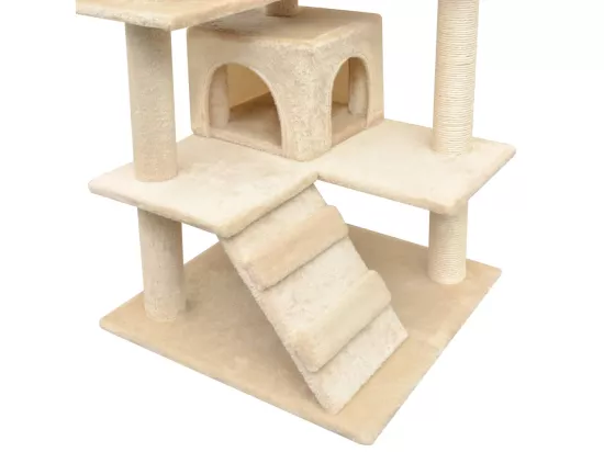 Arbre à chat avec griffoirs en sisal 125 cm Beige