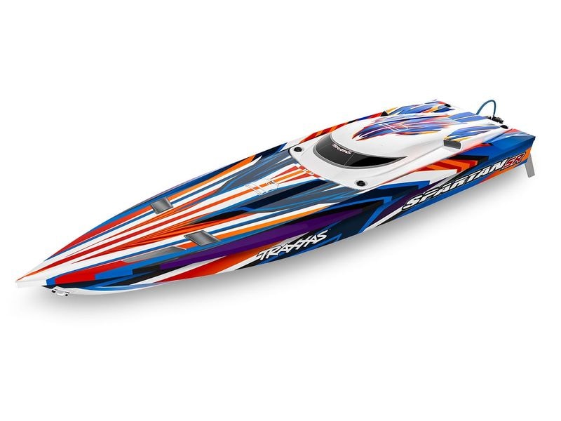Traxxas Speedboot Spartan SR 1037 mm Orange, ARTR Selbst-aufrichtendes 6S Brushless Rennboot