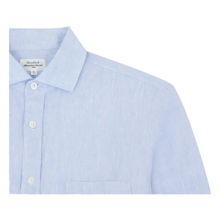 Hartford Chemise Paul Lin Chambray | Bleu ciel