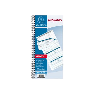 Exacompta - Carnet de messages téléphoniques