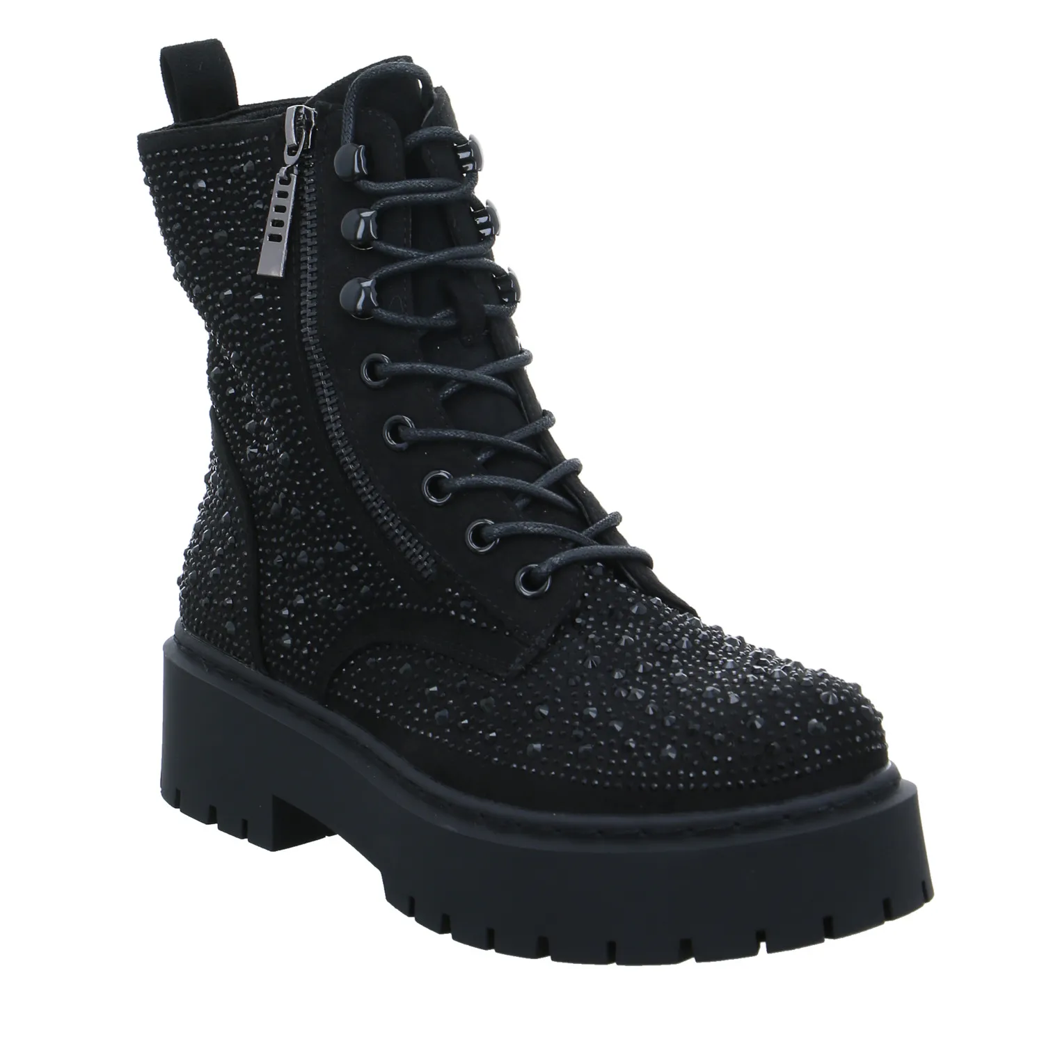 LA STRADA Boot Schwarz Lederimitat