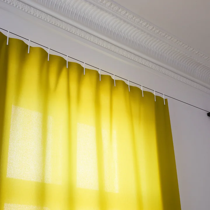 Kvadrat - Ready Made Curtain, Klammern 20 Stück, schwarz (190)