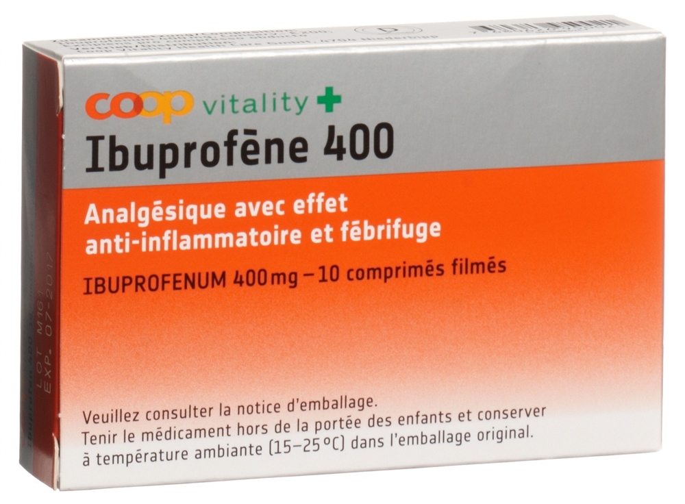 Coop Vitality Ibuprofen Filmtabl 400 mg Blist 10 Stk