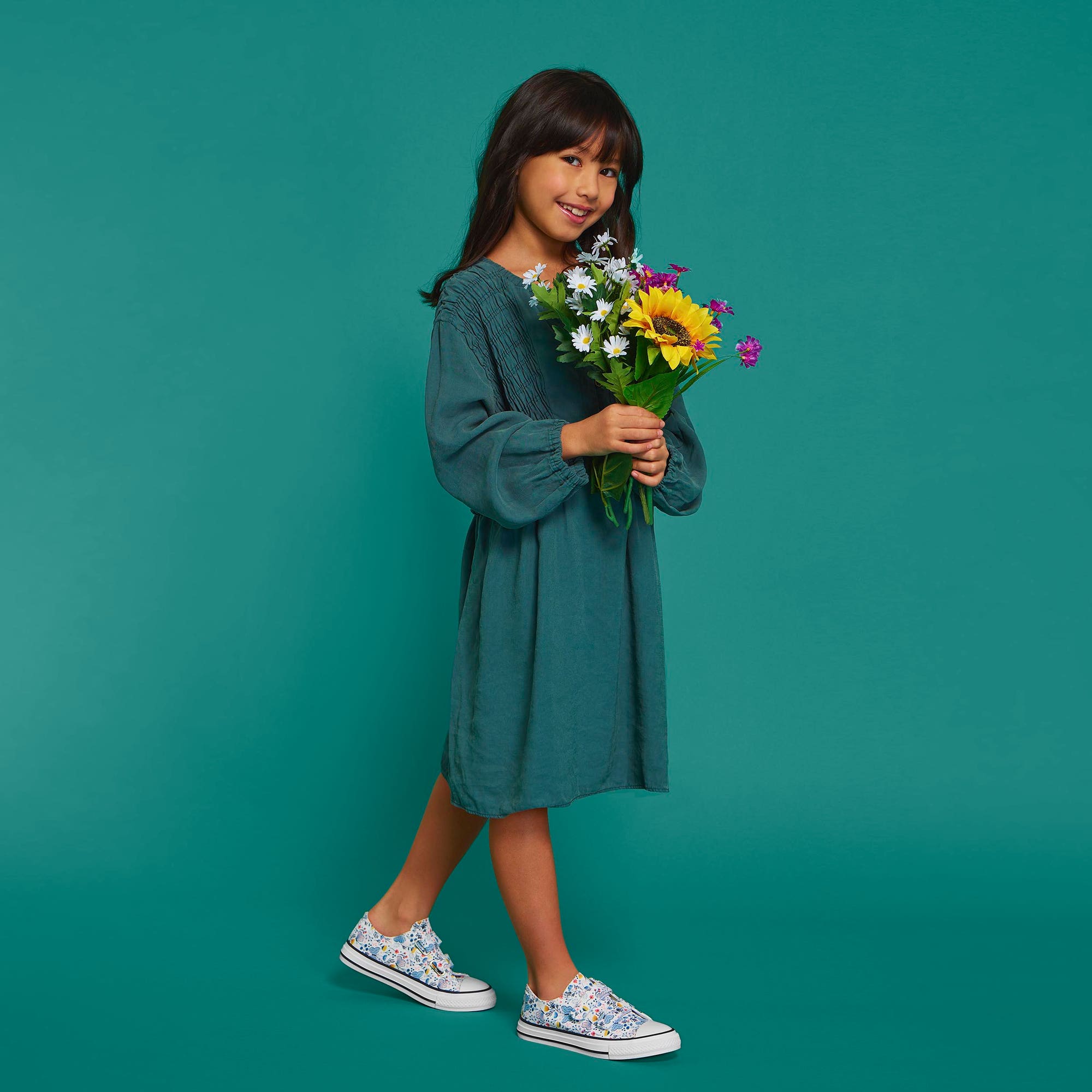 Baskets en toile Fille multicolore