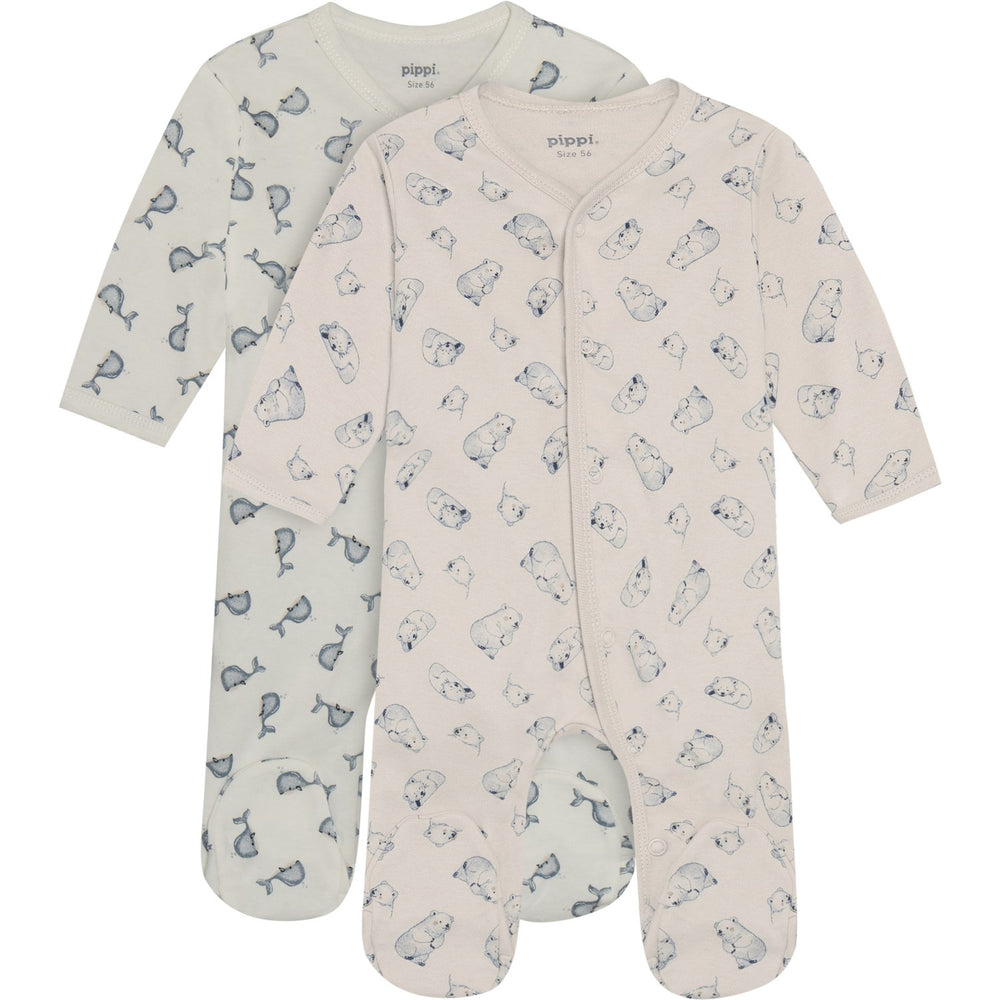 Køb Pippi Flint Stone Natdragt W/F -Buttons 2-Pak