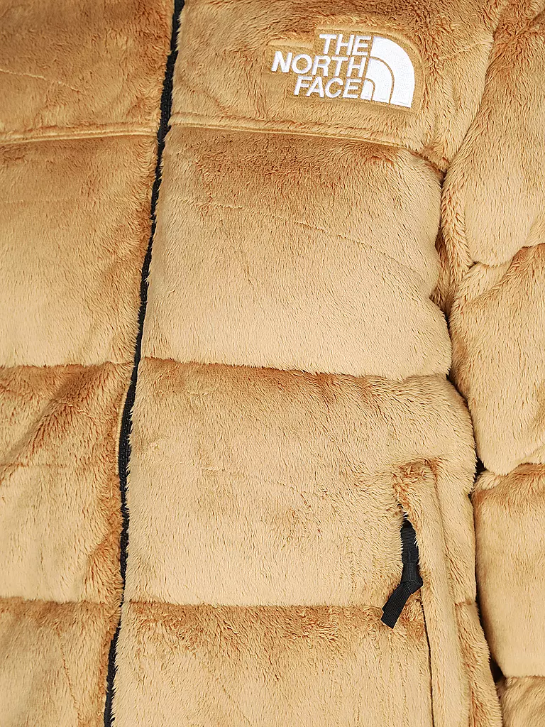 THE NORTH FACE Daunensteppjacke in Felloptik NUPTSE camel
