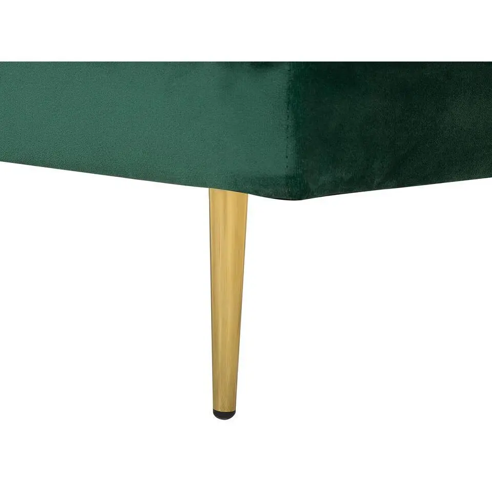 MIRAMAS - Chaise longue - Smaragdgroen - Rechterzijde - Fluweel