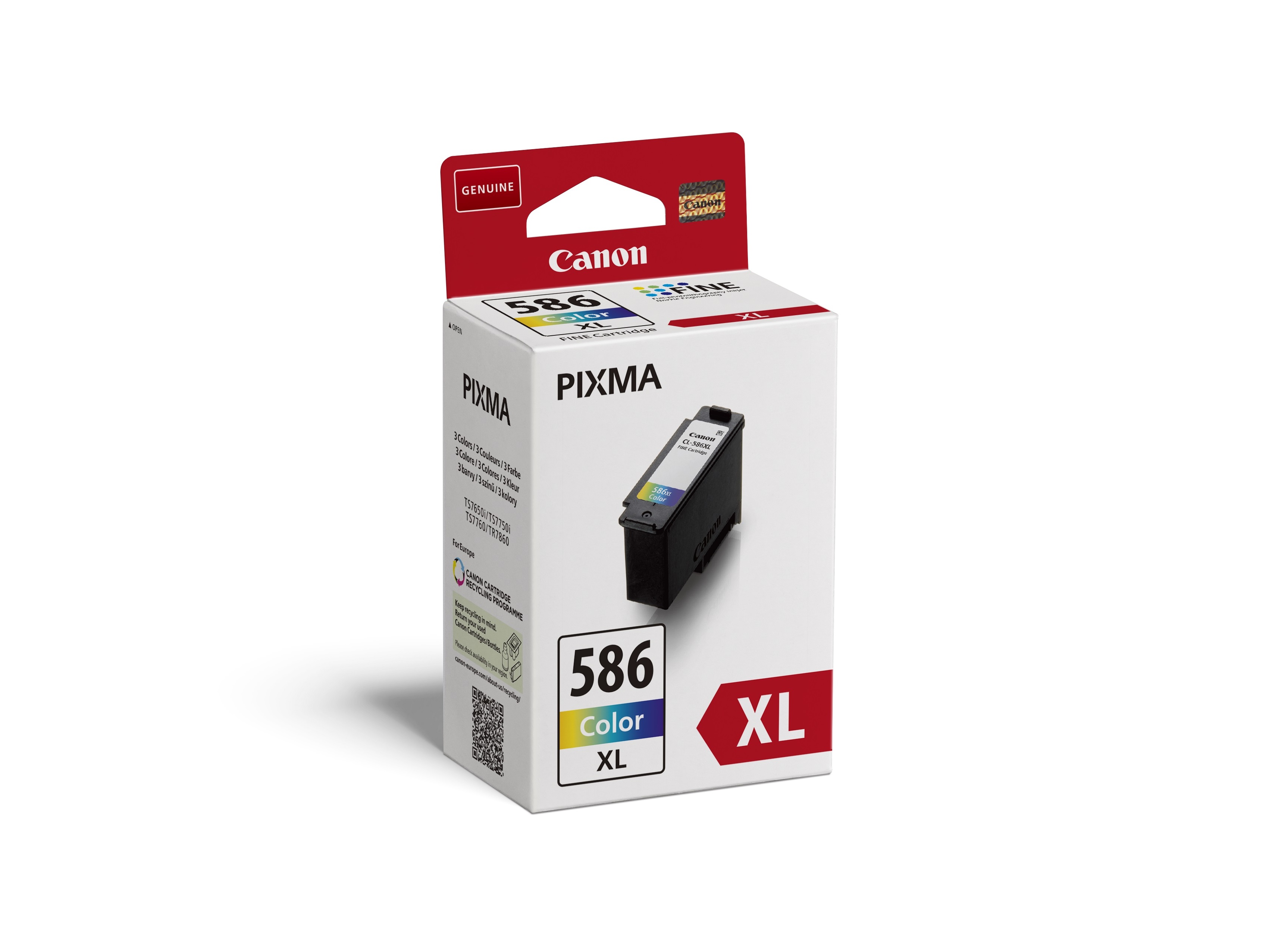 TINTEIRO ORIGINAL CANON CL-586XL EUR COR