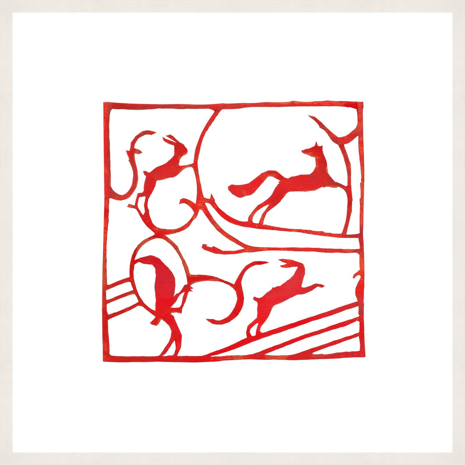 fox & rabbit by Sibylle Prinzessin Von Preussen - Limited Edition. Edition of: 100. Signed.
