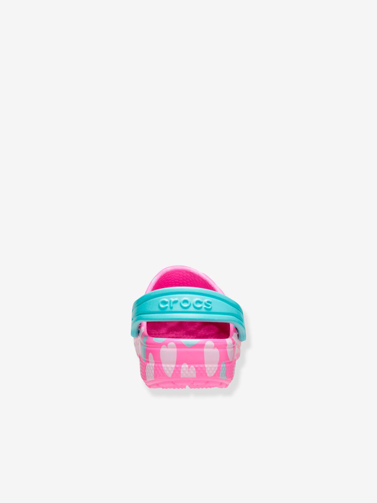 Tamancos Baby CroCS™ Classic Easy Icon, estampa azul escura