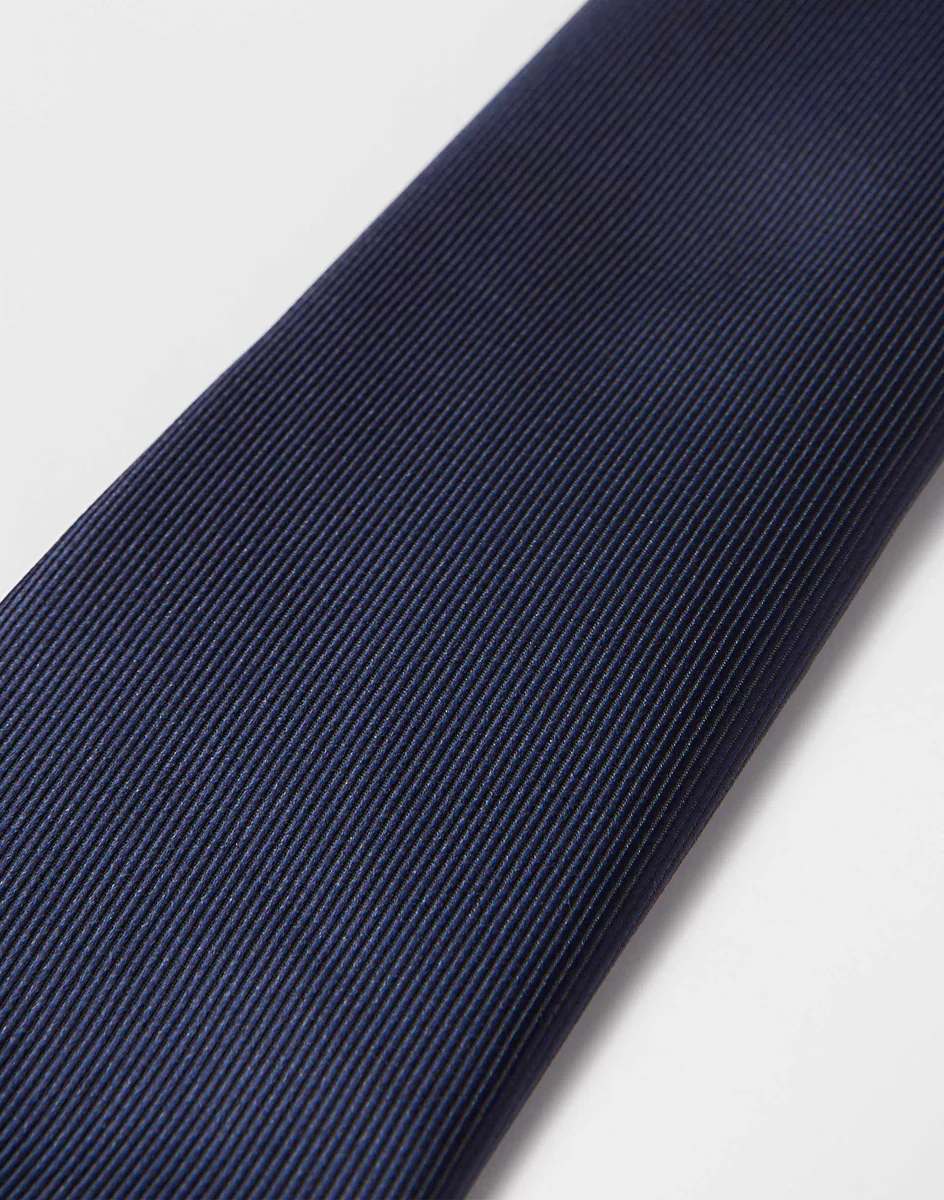 Cravate Slim Marine Unie