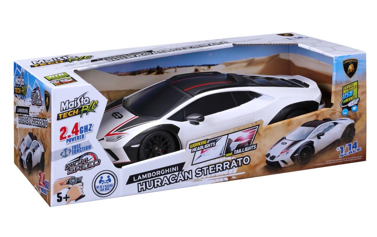 Auto RC Lamborghini Huracan Sterrato 1/14, WeissFerngesteuertes Spielzeug