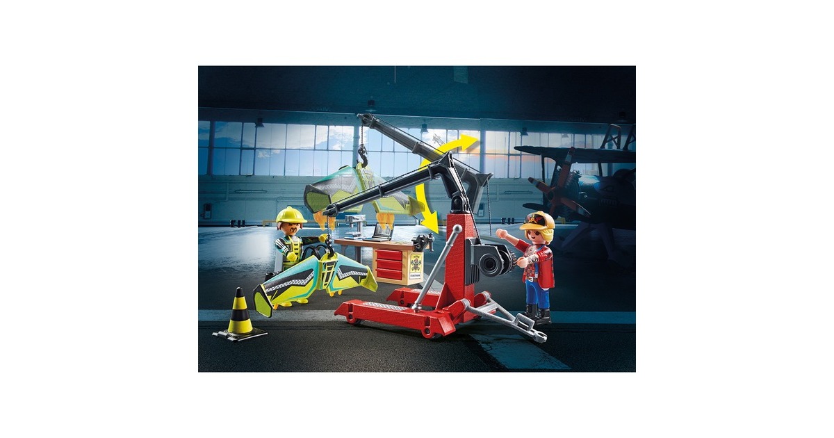 PLAYMOBILStuntshow - Air Stuntshow servicestation Constructiespeelgoed  (70834)