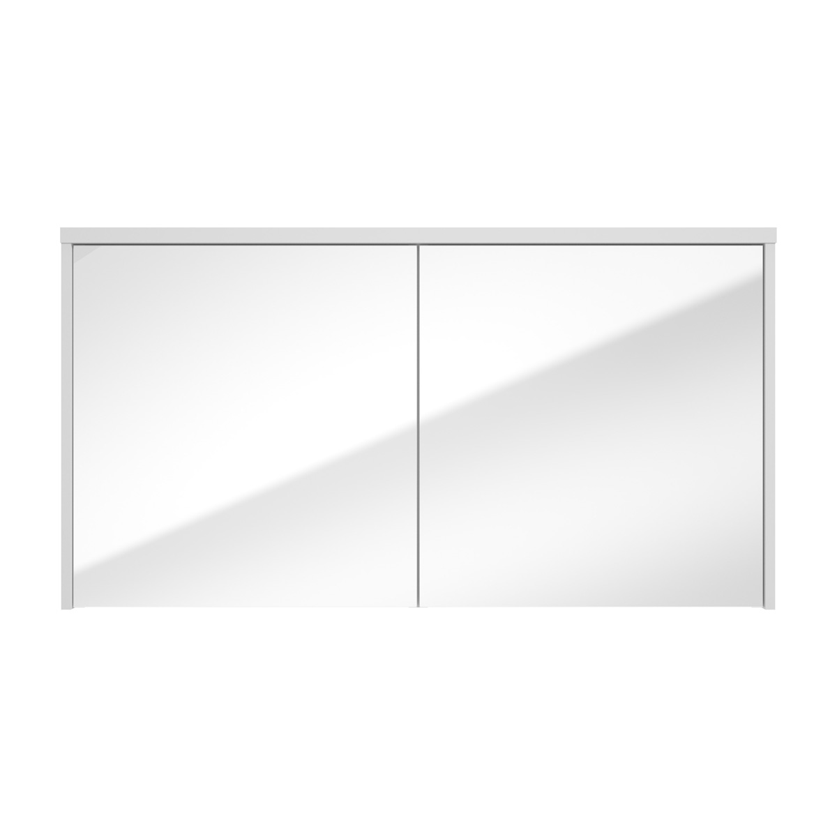 Fontana Basic spiegelkast 117cm met 2 deuren wit mat