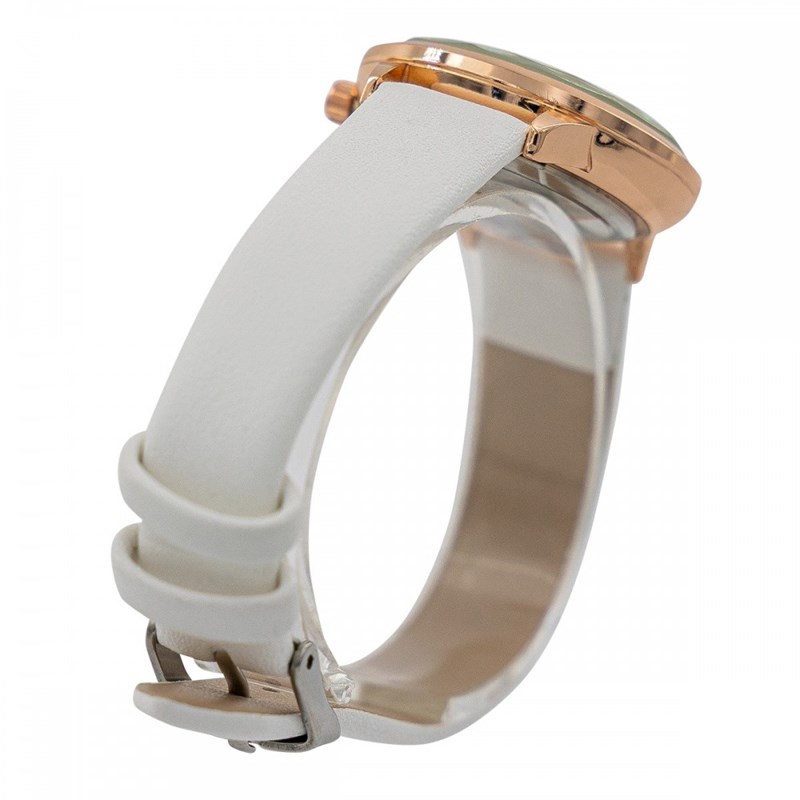 Montre Femme GIORGIO bracelet Cuir Blanc