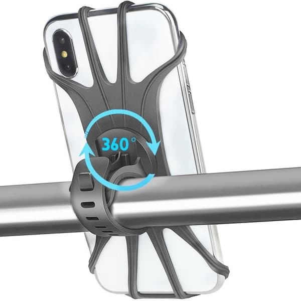 INF Mobilholder for sykkel, grå