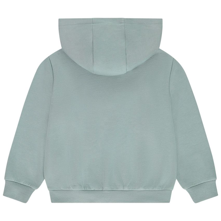 Sweat molleton oversize à capuche uni pour fille - Bleu moyen