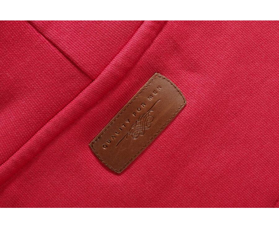 Sweat-shirt homme à capuche coton Rouge - HUDSEN II