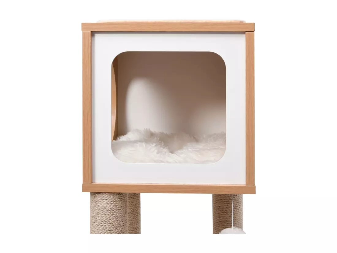 Arbre à chat avec tapis à gratter en sisal 90 cm