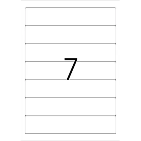 HERMA Ordneretiketten A4, 192 x 38 mm, weiß, blickdicht, permanent haftend, für schmale Ordner (kurz)