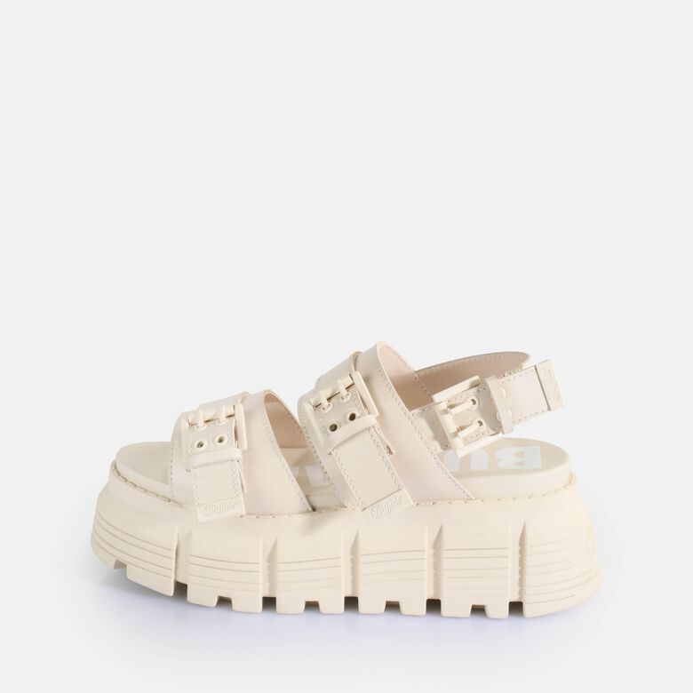 Ava Sandal Sandales à plateforme véganes, crème