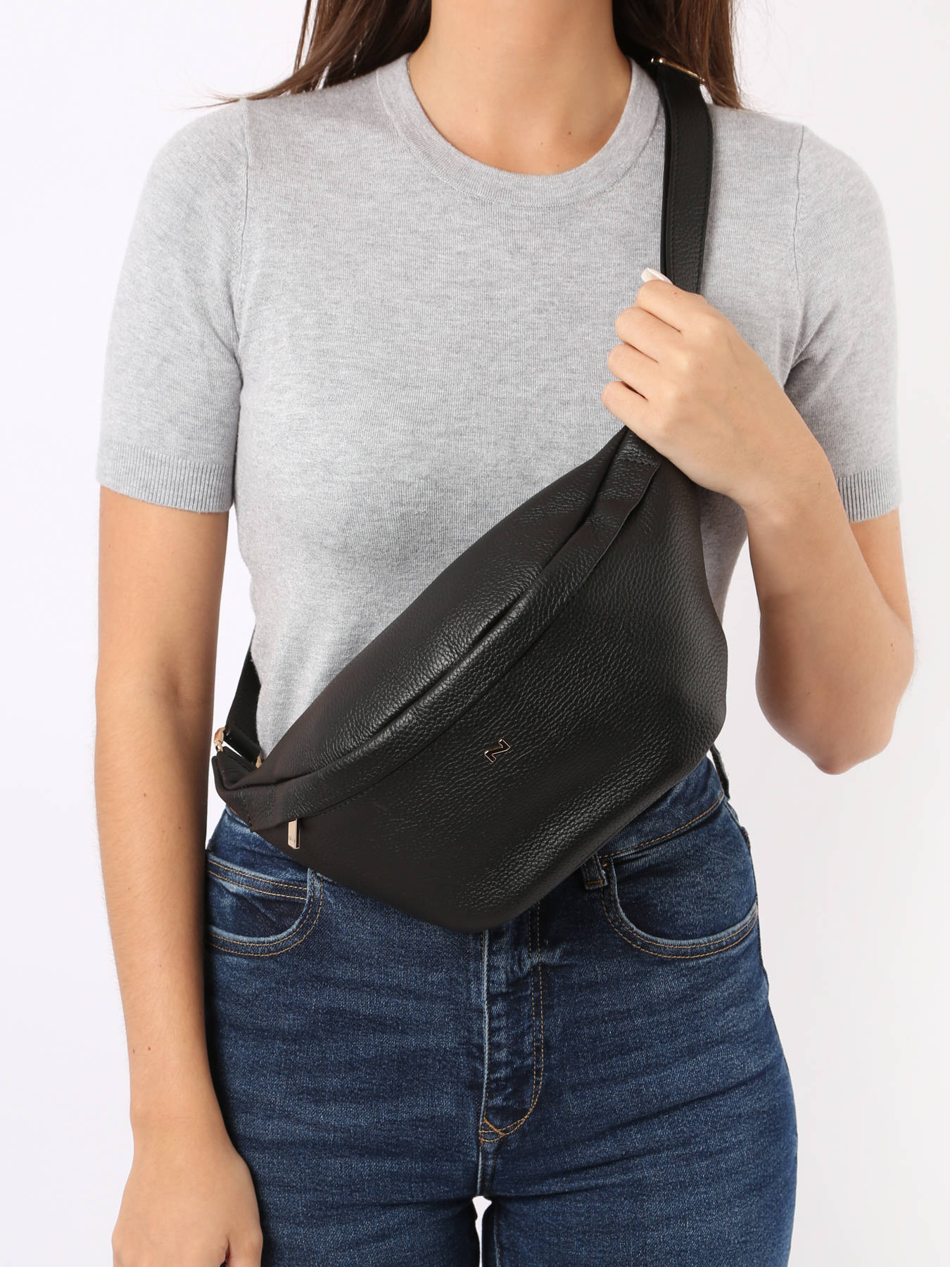 Sac banane Large Derby cuir NATHAN BAUME