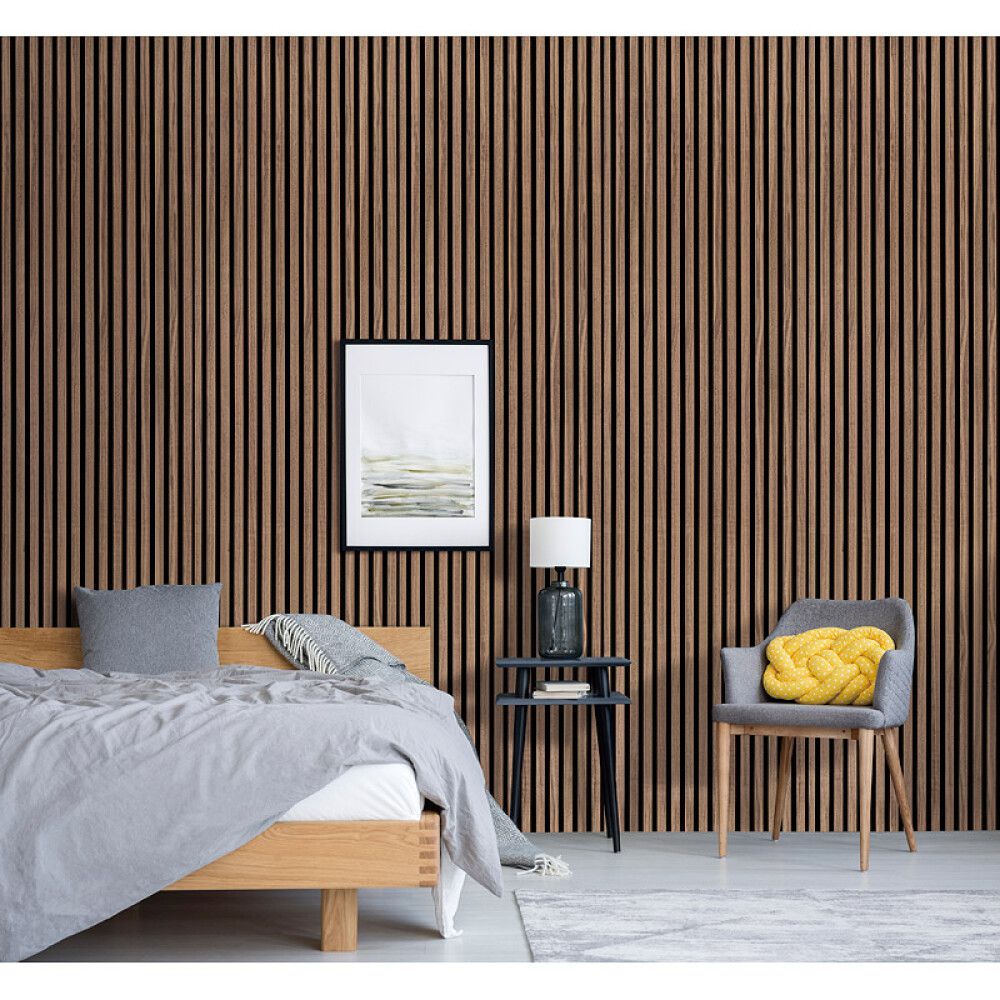 AKUSTIKKPANEL VILLA VALNØTT 2440X605X22MM