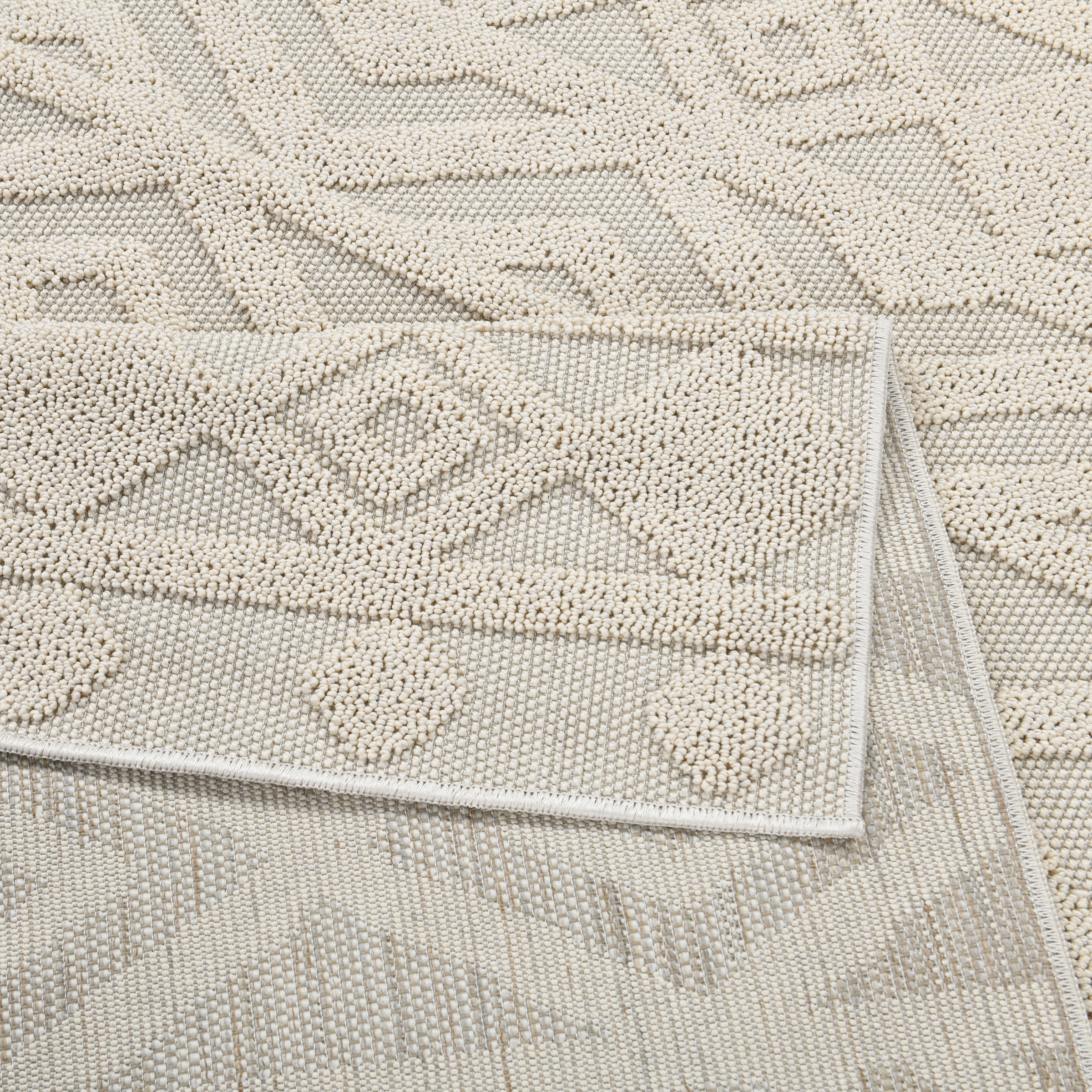 LeGer Home by Lena Gercke Teppich »Askja Outdoor« rechteckig 12 mm Höhe Hoch-Tief Effekt, Teppich im Boho Stil, Outdoor geeignet, Camping,