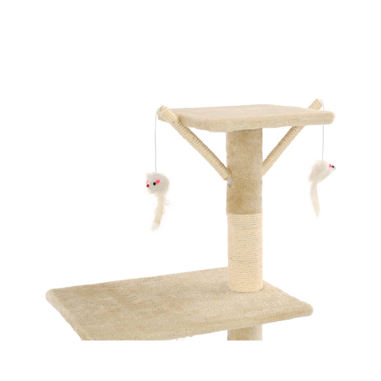 VidaXL Kratzbaum 138cm beige