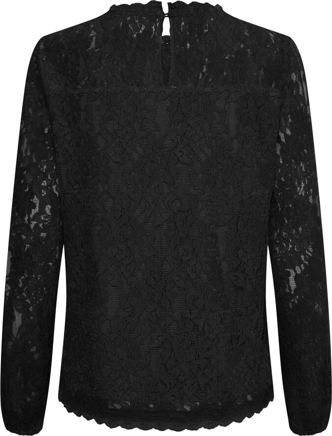 Cream CRKit Lace LS Blouse Pitch black