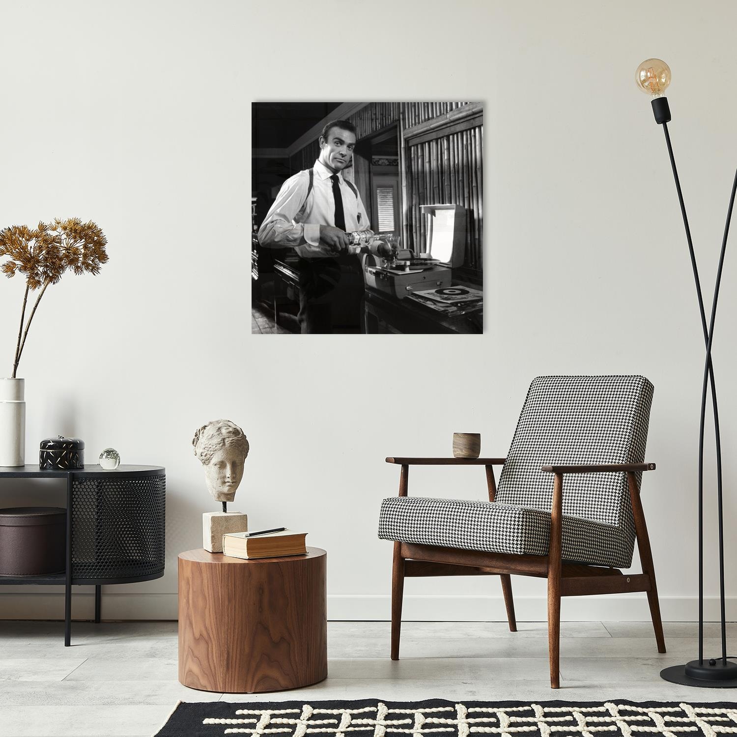 queence Acrylglasbild »The Drink« Film | Filmfiguren | Filmszene | Foto | Mann | Schwarz-Weiss | Stars Fine Art-Print in Galeriequalität