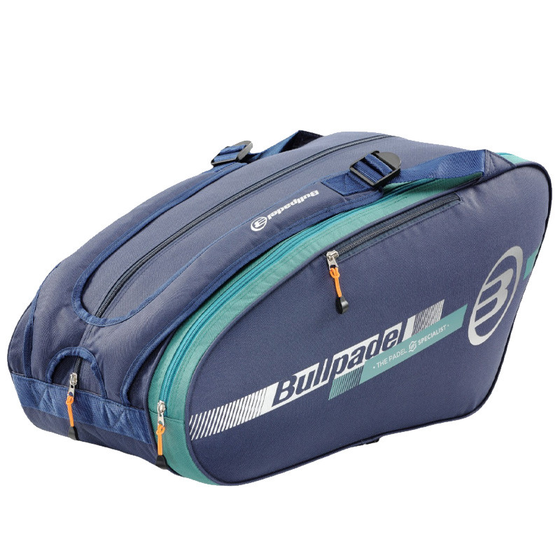 Sac de padel Bullpadel Tour bleu et vert