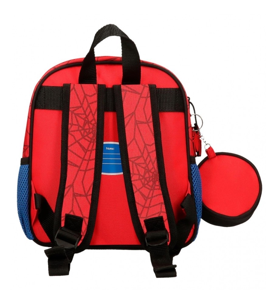 Mochila pré-escolar Disney Homem-Aranha Vermelha - 23x25x10cm