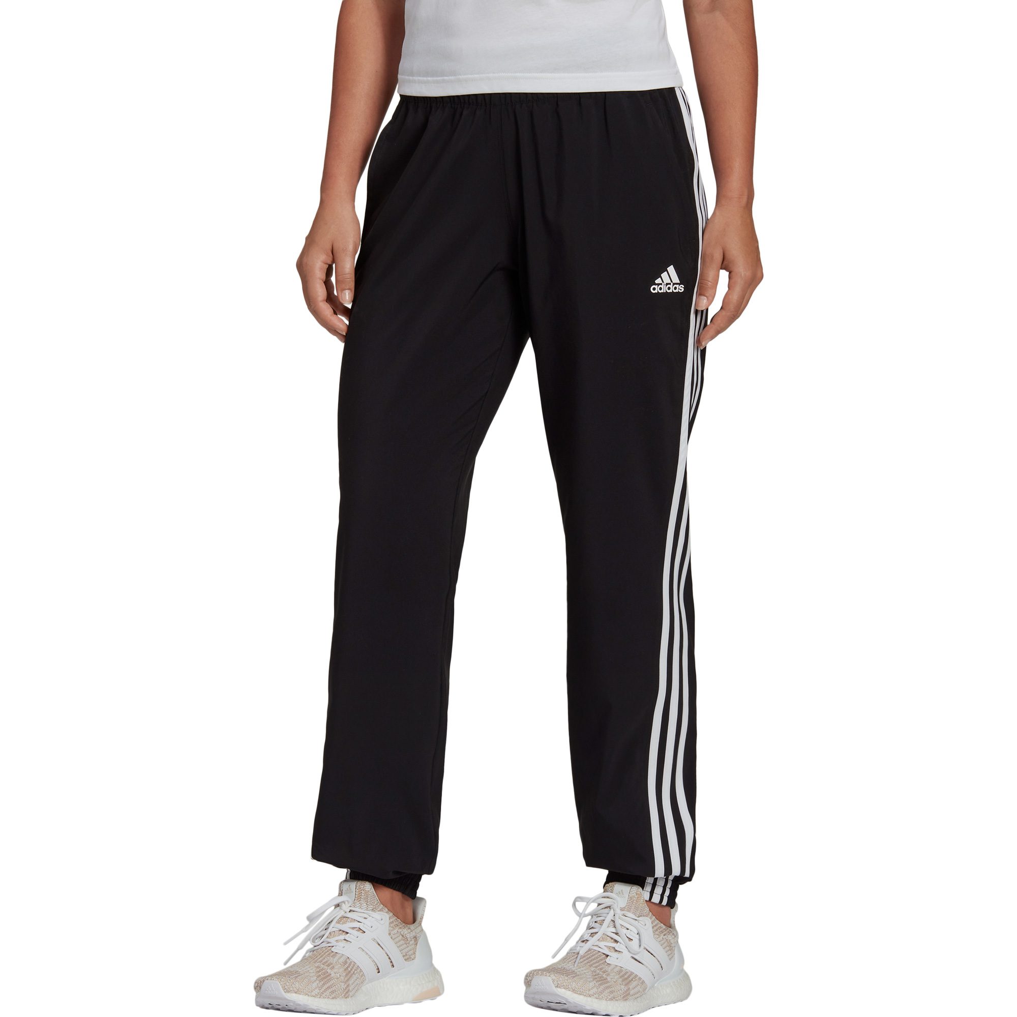adidas Trainicons 3-Streifen Woven Jogginghose Damen schwarz