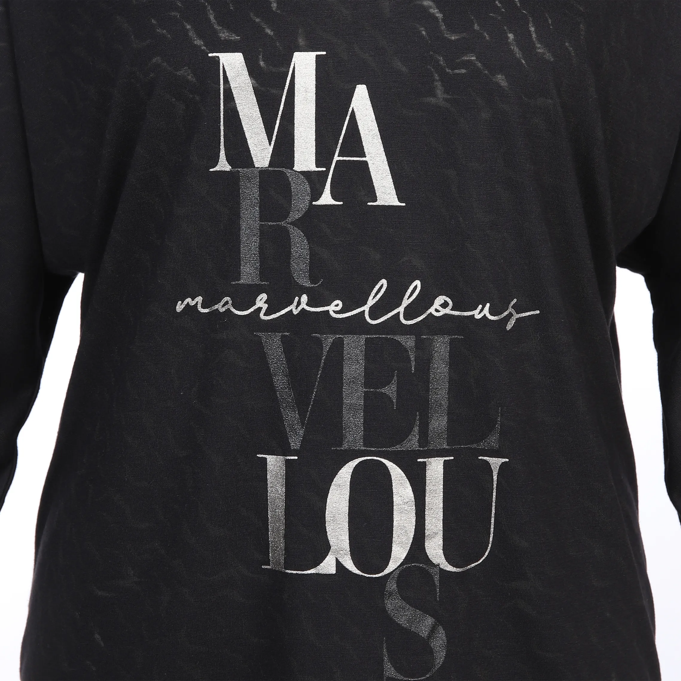 Damen Ausbrennershirt mit Frontprint