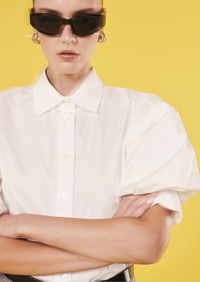 Chemise Calypsoblanche en popeline
