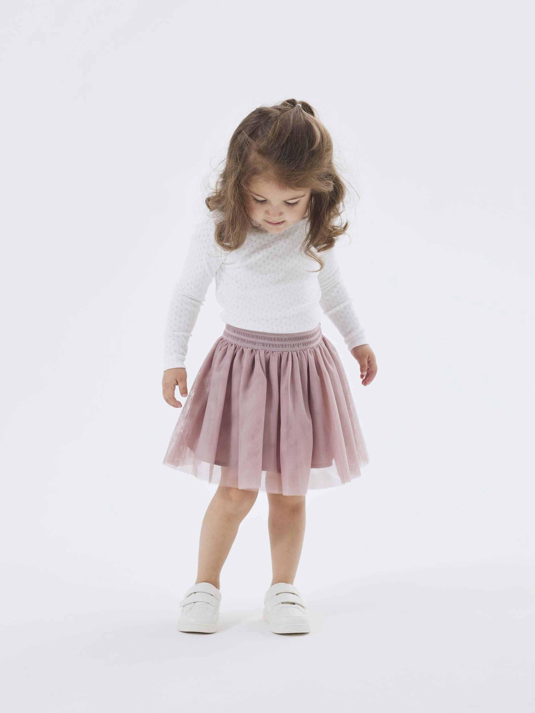 NAME IT rok NMFNUTULLE van polyester oudroze