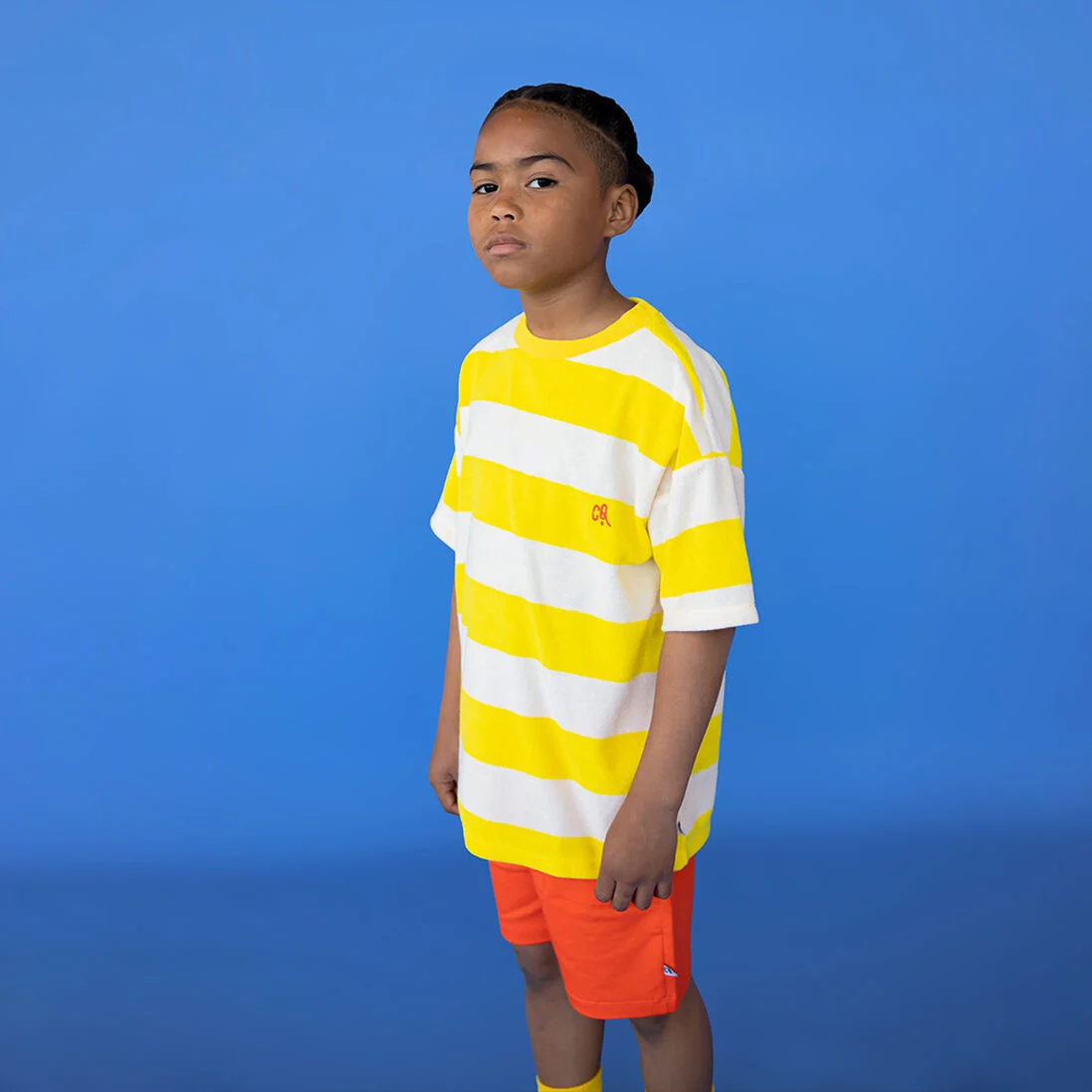 CARLIJNQ gele carlijnq t-shirt stripes yellow - t-shirt oversized