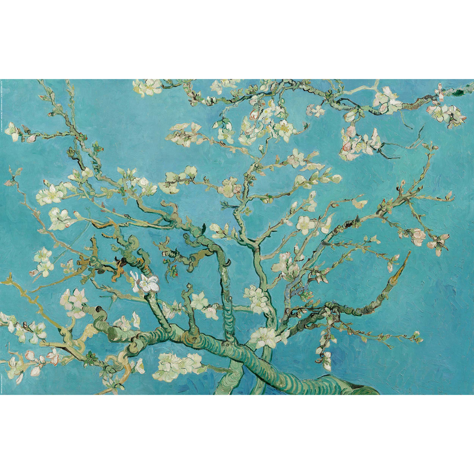Deco Panel VAN GOGH MANDELBAUM IN BLÜTE - 60x90 cm