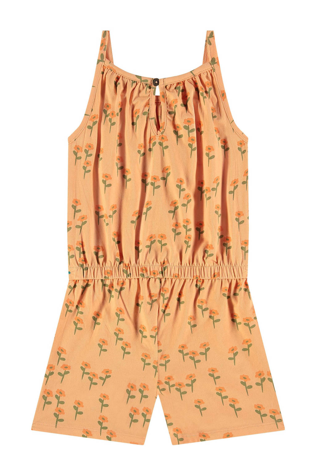 Stains&Stories playsuit met all over print oranje/groen