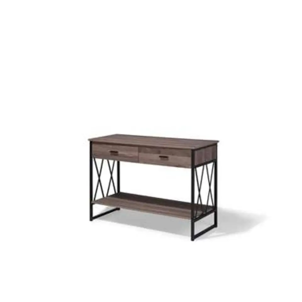 AYDEN - Consoletafel - Donkere houtkleur - Vezelplaat