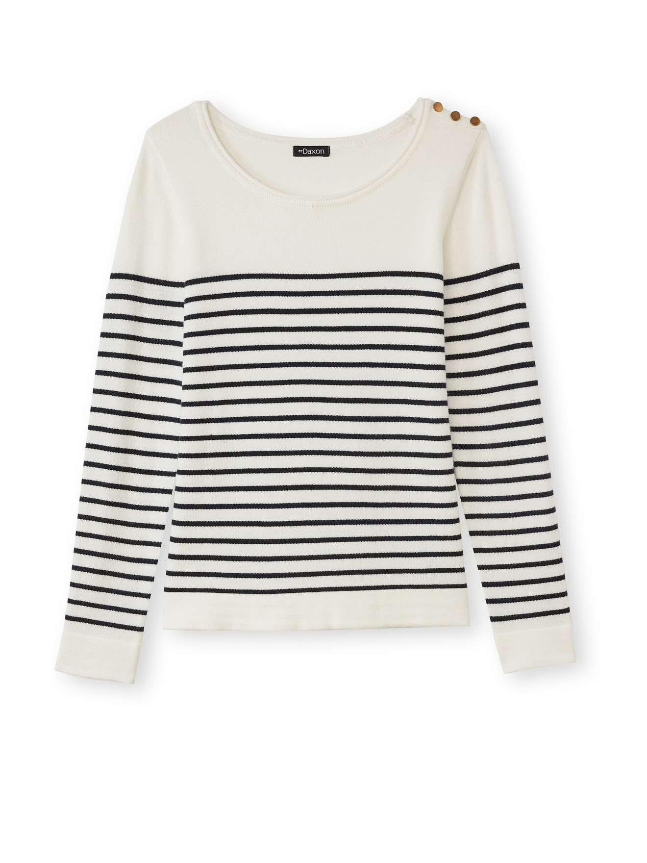 Pull marinière col rond