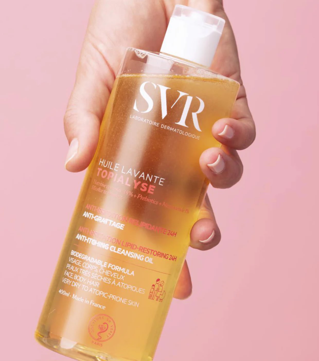 SVR - *Topialyse* - Huile Lavante óleo de limpeza relipidante 400ml - Pele seca e sensível