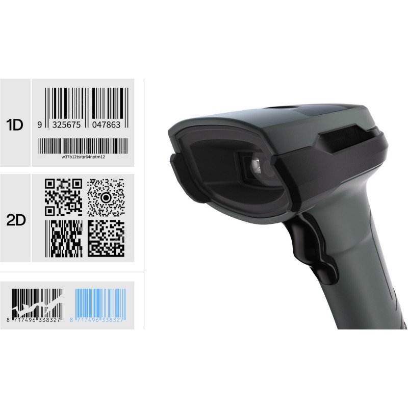 Safescan 330-W – Lecteur de codes-barres plug & play, avec support