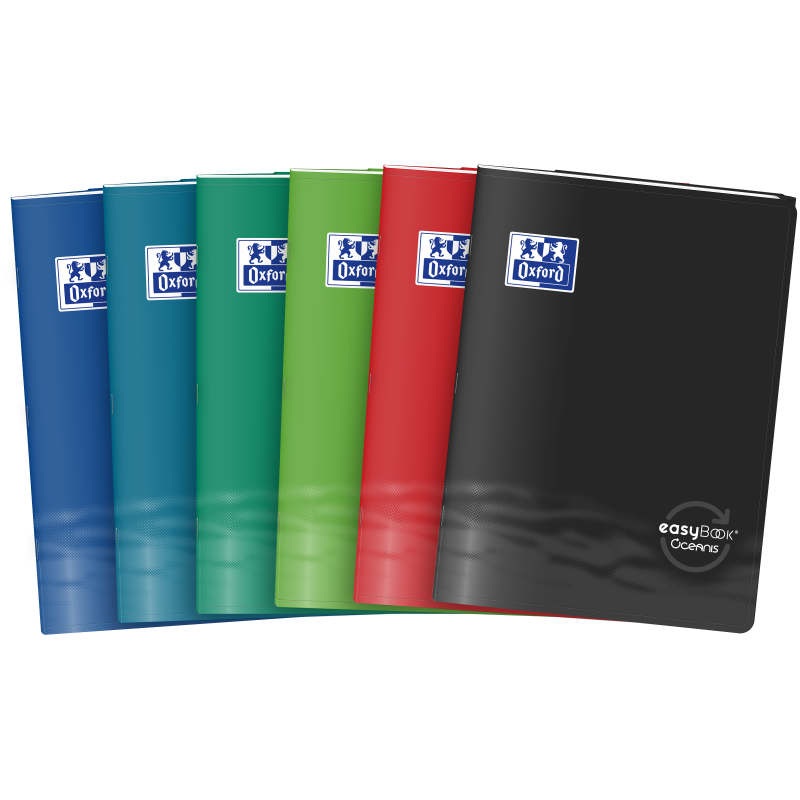 Cahier Oxford Easybook Oceanis Agrafe 210X297 96P Optik P. Seyes Polypro Assorti